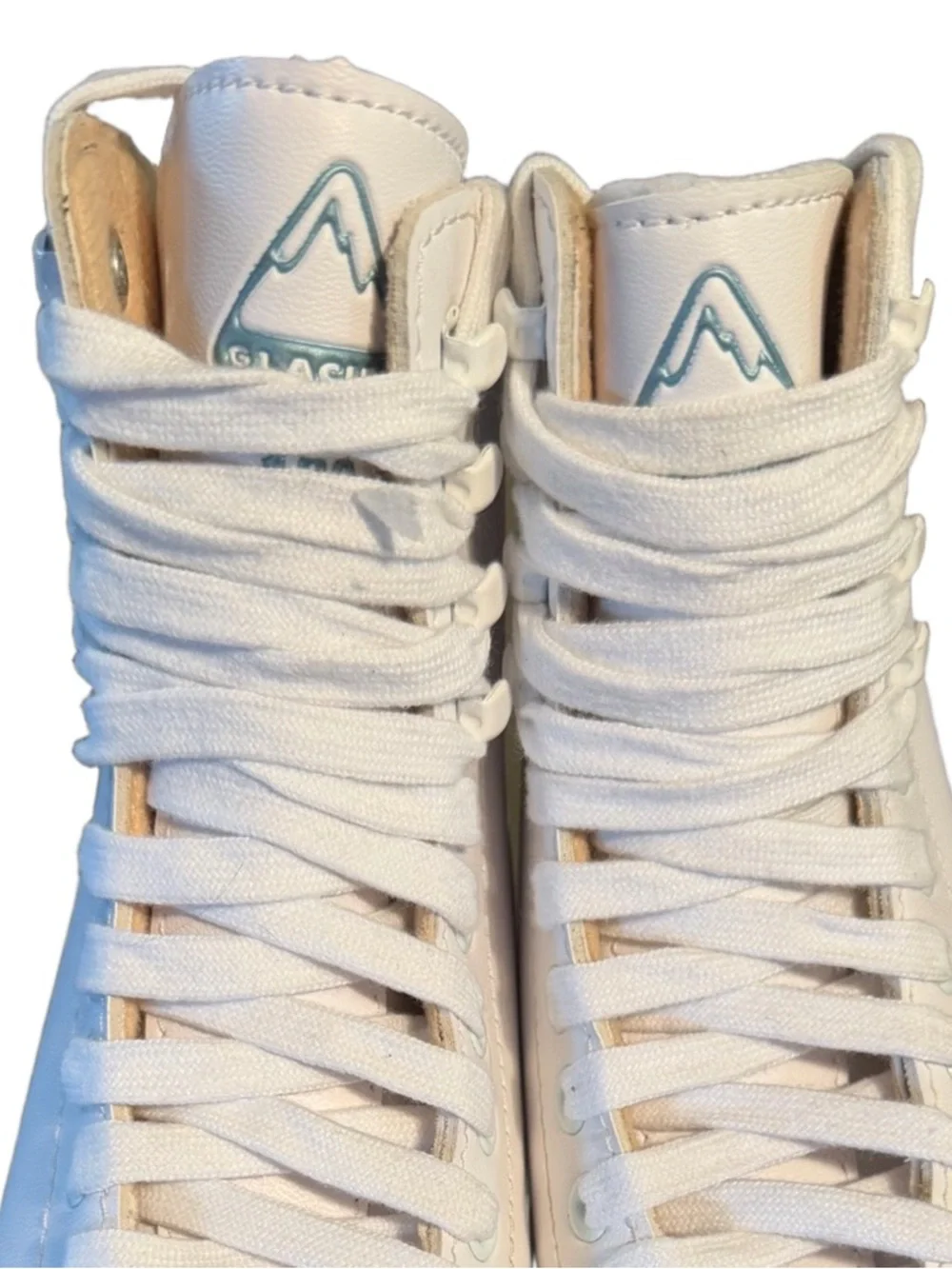 Glacier by Jackson 120 NWOT Sz 3 White Youths Figure Ice Skates (SH336)